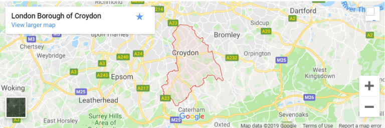 Croydon Map