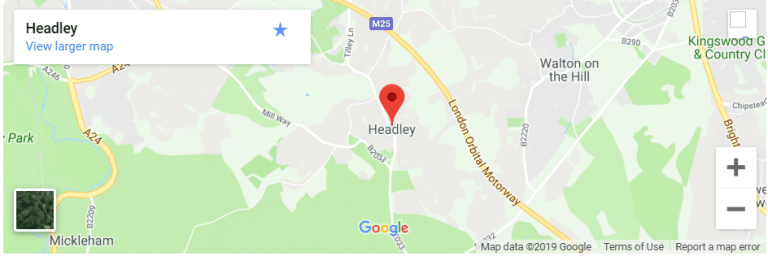 Headley, Surrey Map